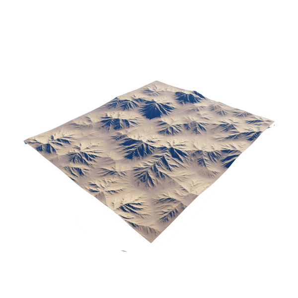 desert landscape 3d displacement map