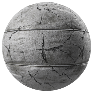 Cracked Concrete - PBR - Surface - Material - Texture